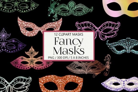 Colorful Sparkle Masquerade Masks: A Designer's Guide to Vibrant Clipart
