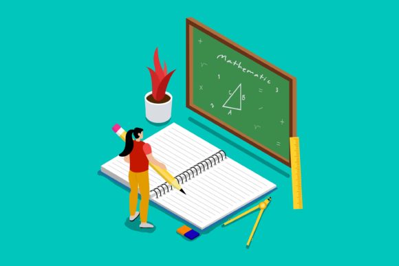 Flat Illustration Math Learn: A Design Asset for Clarity and Engagement