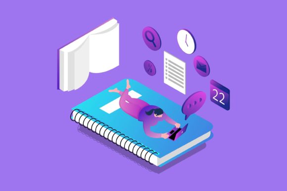 Flat Illustration Stay Up Late: A Visual Tool for Tired Minds