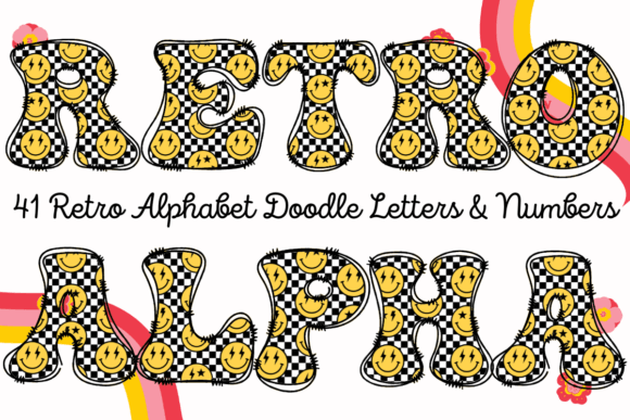 Retro Smiley Alphabet Doodle Sublimation: Adding Playful Nostalgia to Your Projects