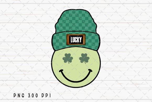 Smiley Face Lucky Beanie St Patricks PNG: Your Festive Design Asset